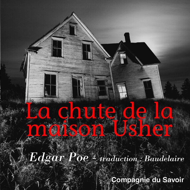 Kirjankansi teokselle La Chute de la Maison Usher