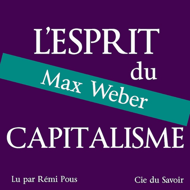 Boekomslag van Weber, l'esprit du capitalisme