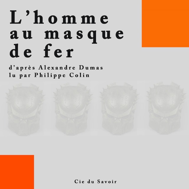 Kirjankansi teokselle L'Homme au masque de fer