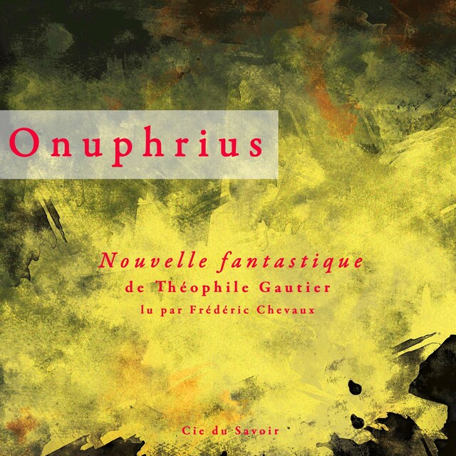Book cover for Onuphrius, une nouvelle fantastique