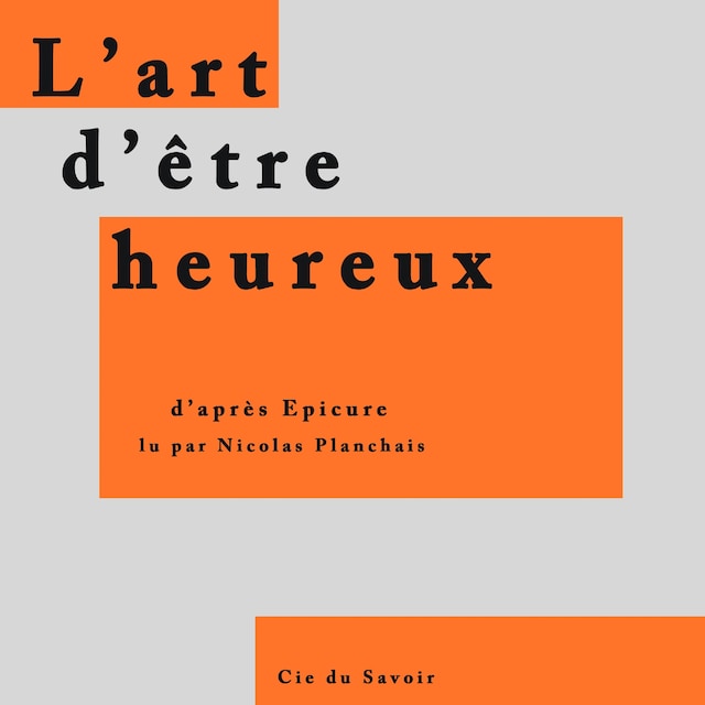 Book cover for L'Art d'être heureux