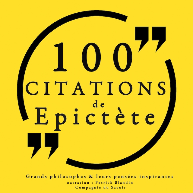 Bokomslag for 100 citations d'Epictète