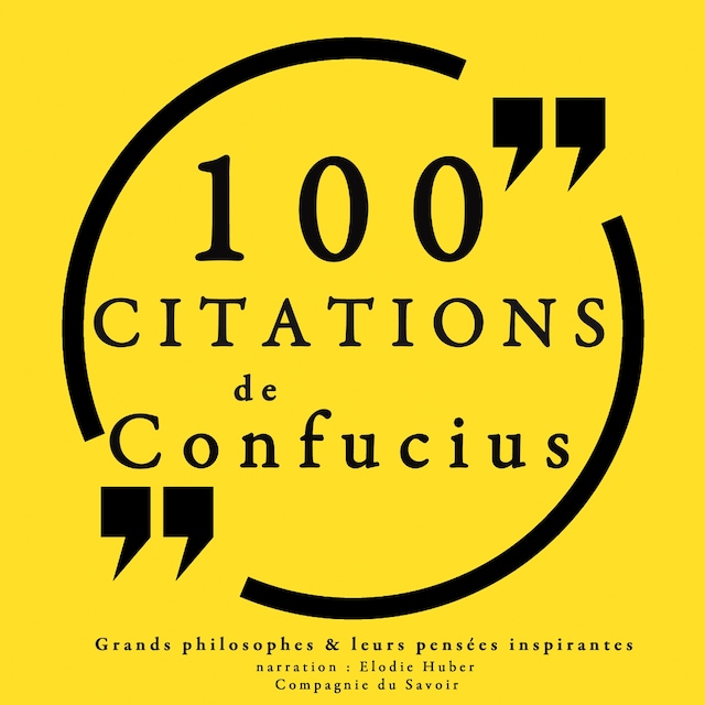 Couverture de livre pour 100 citations de Confucius