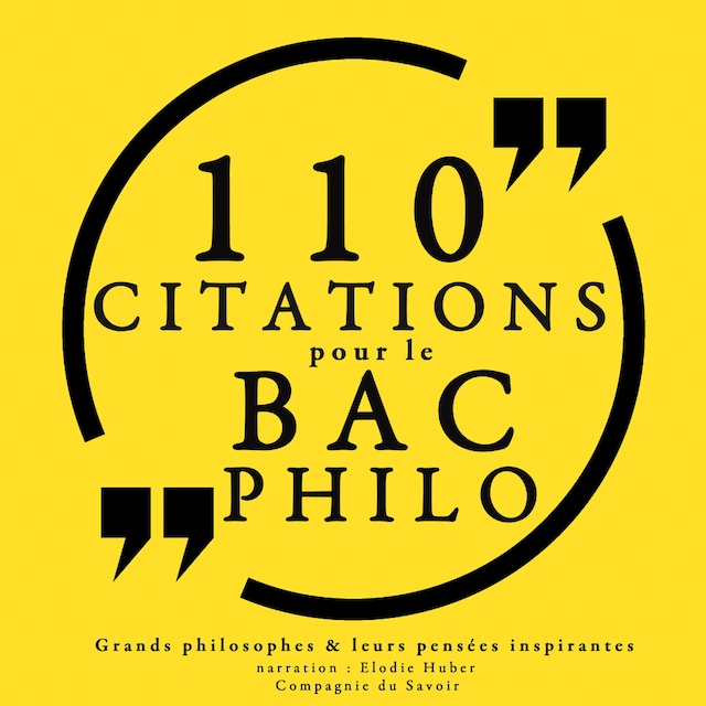 Book cover for 110 citations pour le bac philo