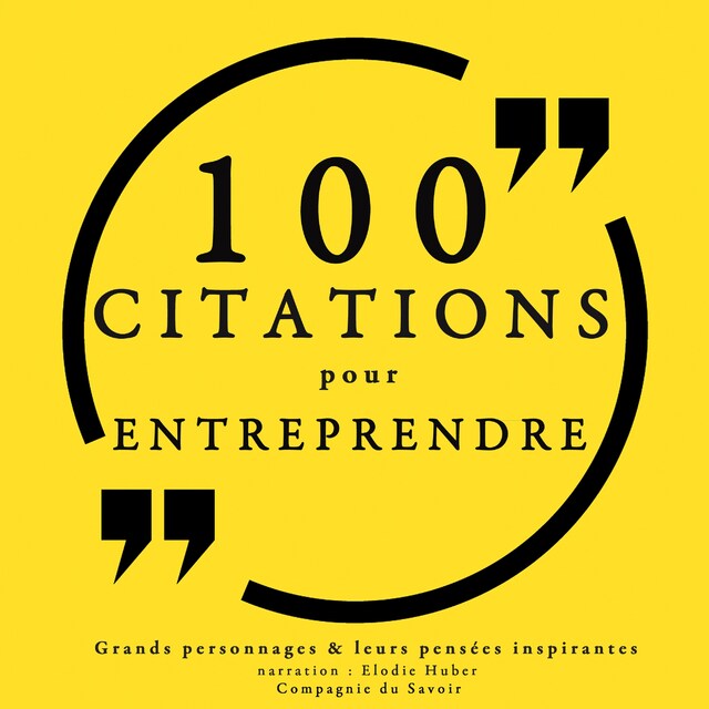 Copertina del libro per 100 citations pour entreprendre