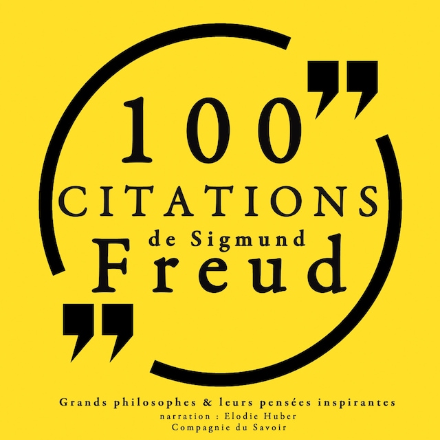 Portada de libro para 100 citations de Sigmund Freud