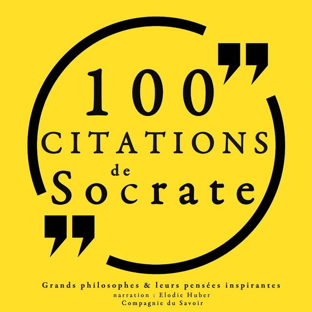 Couverture de livre pour 100 citations de Socrate
