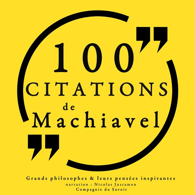 Book cover for 100 citations de Machiavel