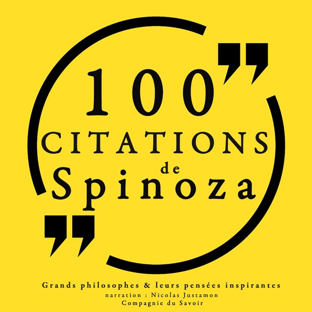 Bokomslag for 100 citations de Spinoza
