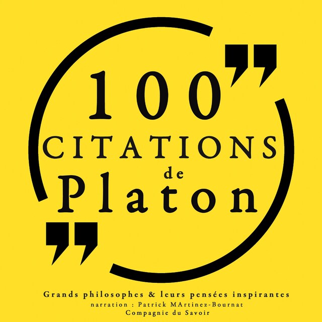Okładka książki dla 100 citations de Platon