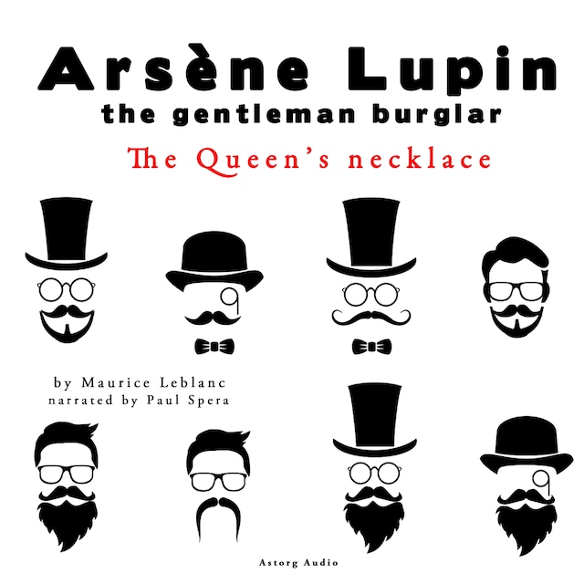 Book cover for The Queen's Necklace, the Adventures of Arsene Lupin the Gentleman Burglar