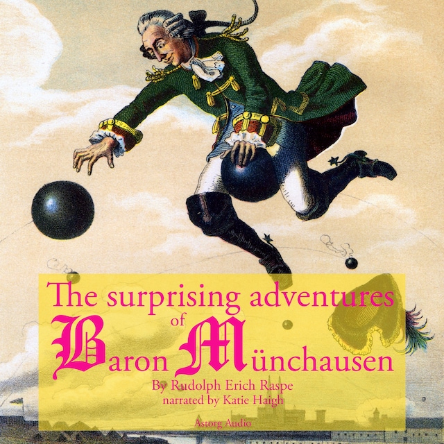 Book cover for The Startling Adventure of Baron Munchausen, a Classic Tale