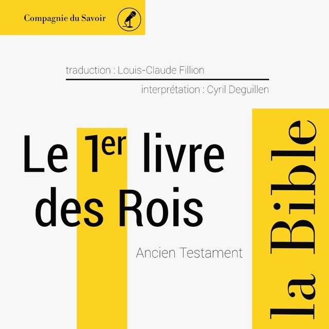 Book cover for Le 1er Livre des Rois