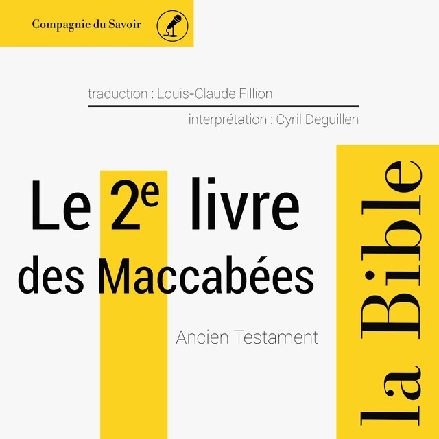Book cover for Le 2e Livre des Maccabées