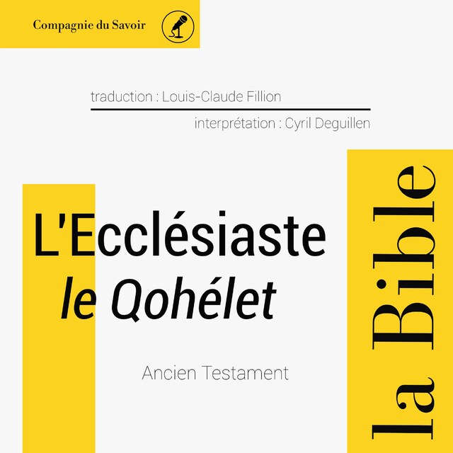 Bokomslag for L'Ecclésiaste (le Qohélet)