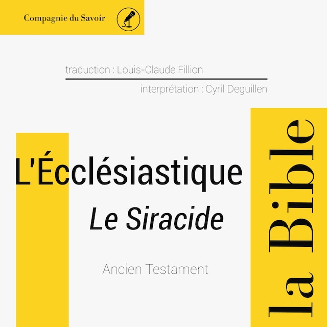 Couverture de livre pour L'Écclésiastique - Le Siracide
