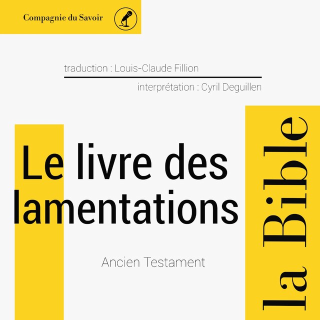 Boekomslag van Le Livre des Lamentations
