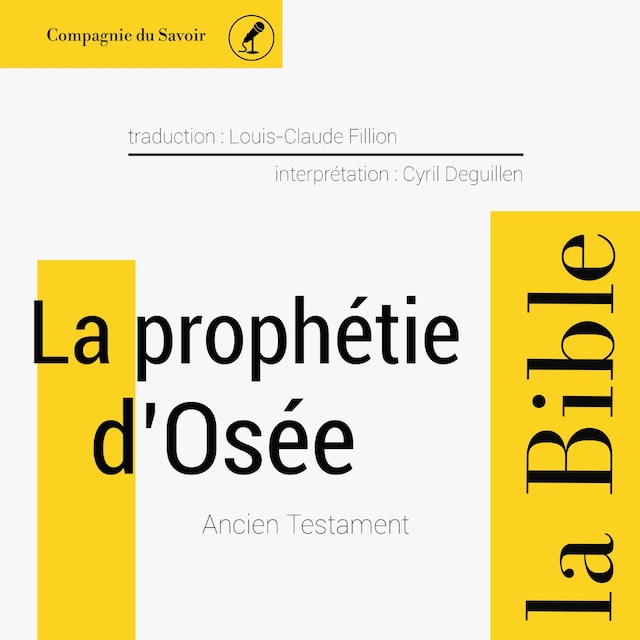 Portada de libro para La Prophétie d'Osée