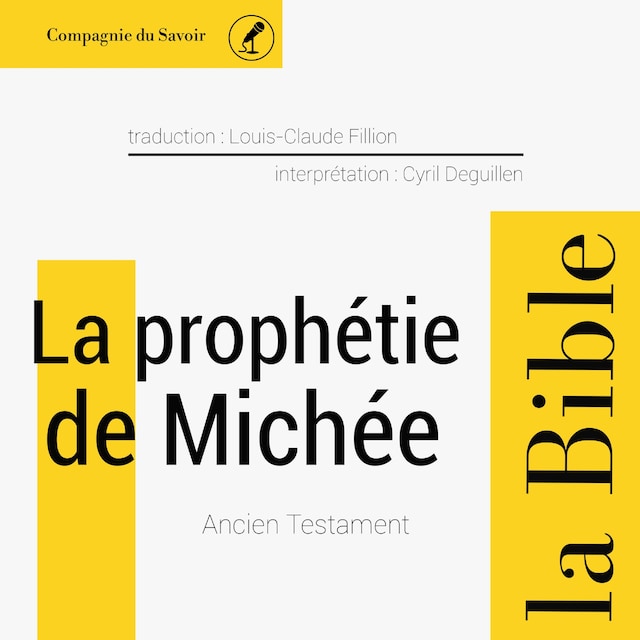 Kirjankansi teokselle La Prophétie de Michée