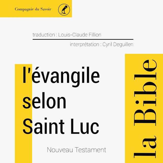 Kirjankansi teokselle Évangile selon Saint Luc