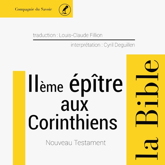 Kirjankansi teokselle Deuxième épître aux Corinthiens