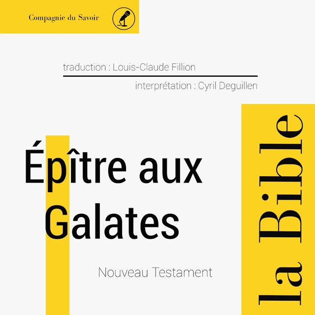 Okładka książki dla Épître aux Galates