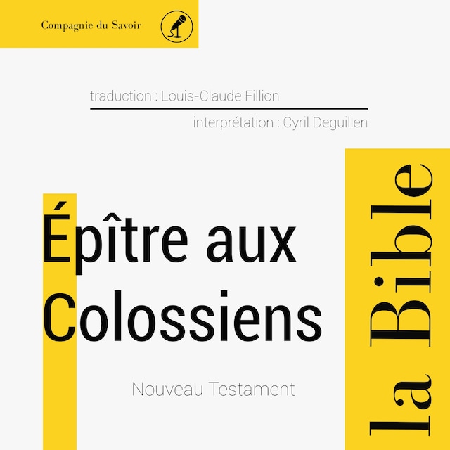 Copertina del libro per Épître aux Colossiens
