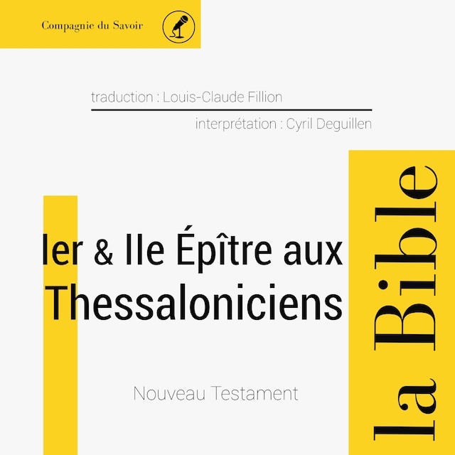 Okładka książki dla Première et Deuxième épître aux Thessaloniciens