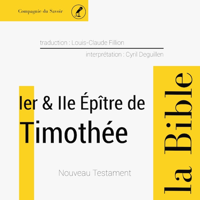 Couverture de livre pour Première et deuxième épître à Timothée