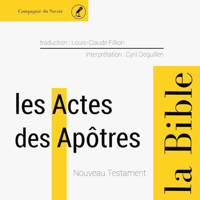 Kirjankansi teokselle Actes des Apôtres