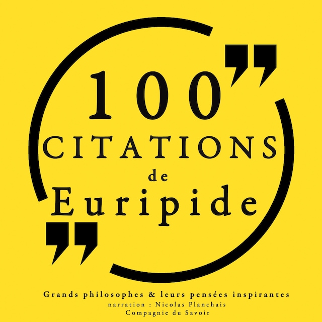Book cover for 100 citations d'Euripide