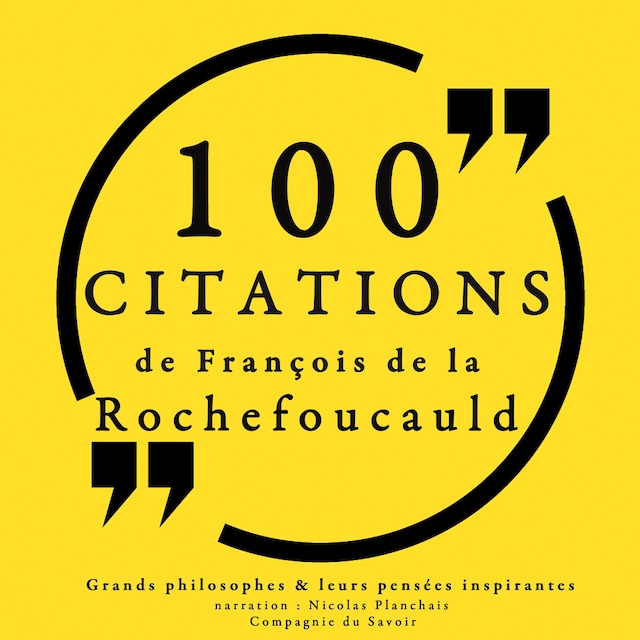 Okładka książki dla 100 citations de La Rochefoucauld