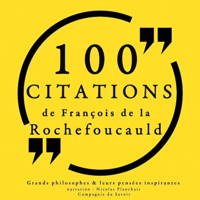 Portada de libro para 100 citations de La Rochefoucauld