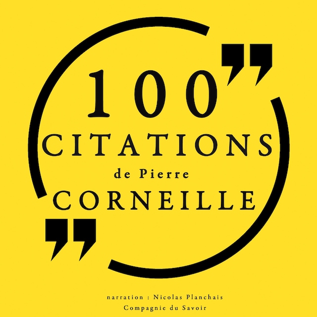 Book cover for 100 citations de Pierre Corneille