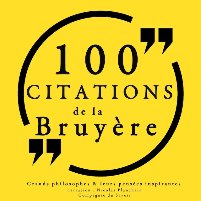 Book cover for 100 citations de La Bruyère