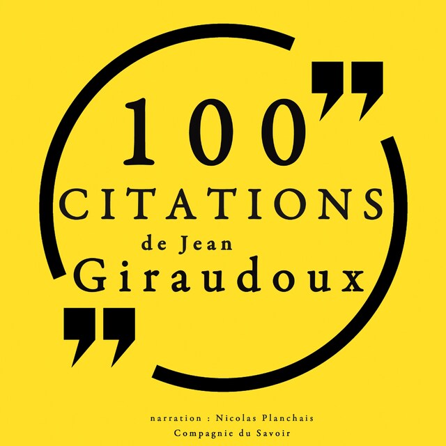 Kirjankansi teokselle 100 citations de Jean Giraudoux