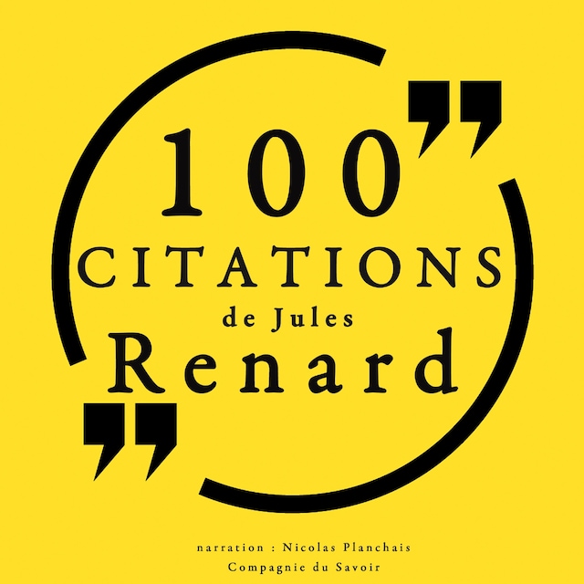 Boekomslag van 100 citations de Jules Renard