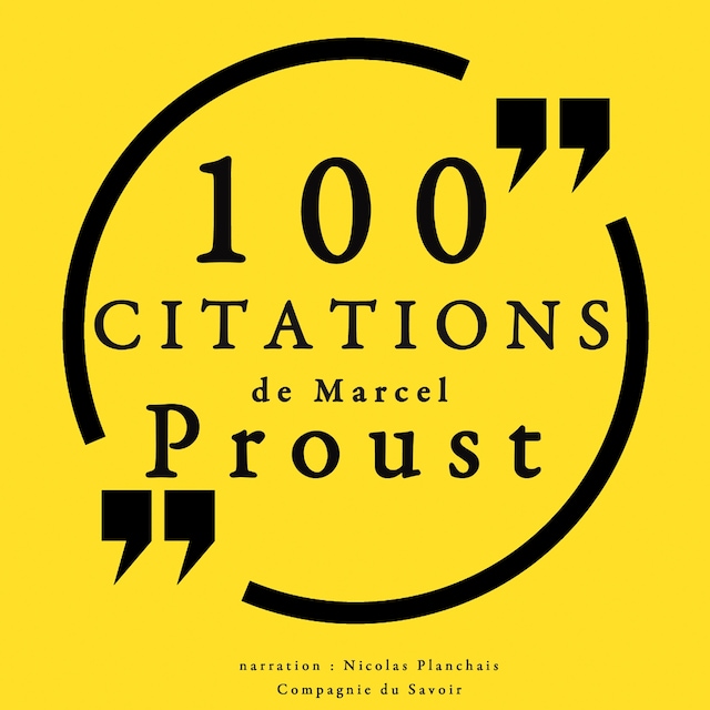 Kirjankansi teokselle 100 citations de Marcel Proust