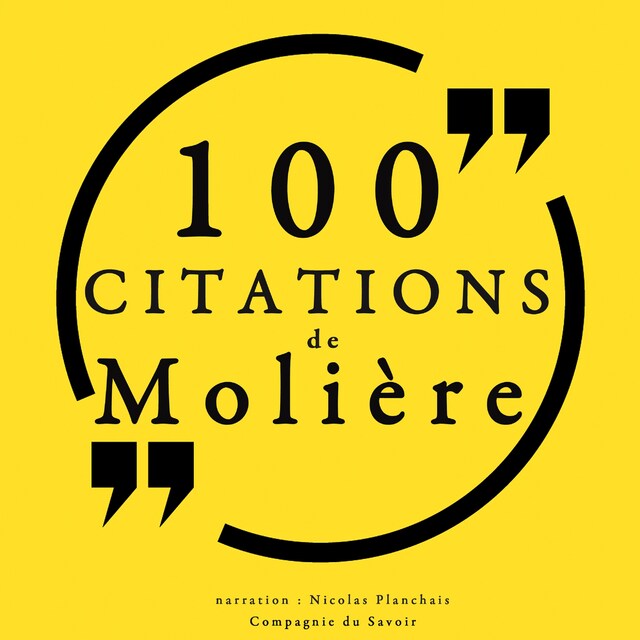 Kirjankansi teokselle 100 citations de Molière