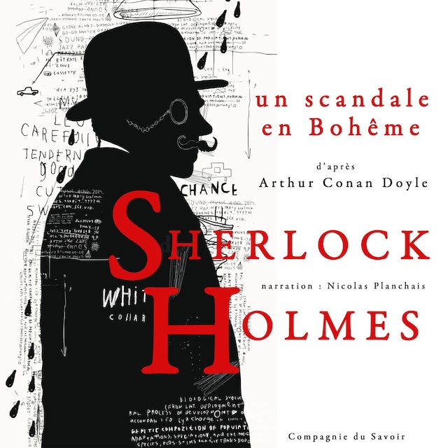 Kirjankansi teokselle Un scandale en Bohême, Les enquêtes de Sherlock Holmes et du Dr Watson
