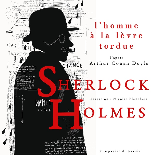 Couverture de livre pour L'Homme à la lèvre tordue, Les enquêtes de Sherlock Holmes et du Dr Watson