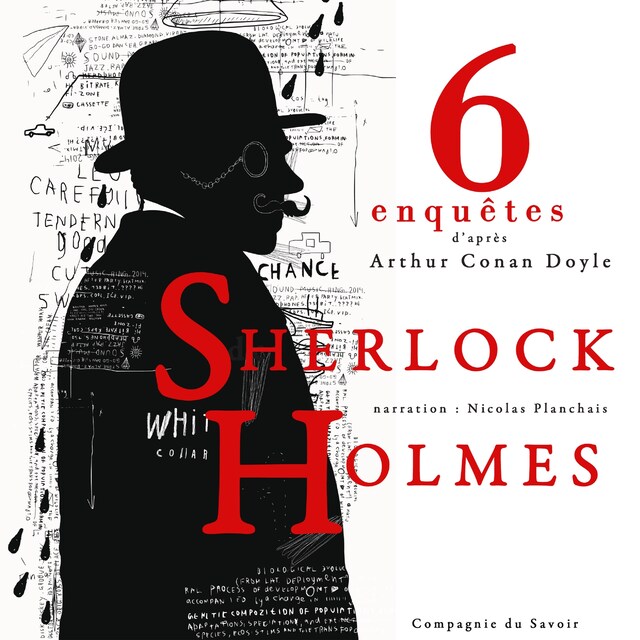Couverture de livre pour 6 nouvelles enquêtes de Sherlock Holmes et du Dr Watson