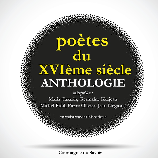 Bokomslag för Poètes du XVIeme siècle, anthologie