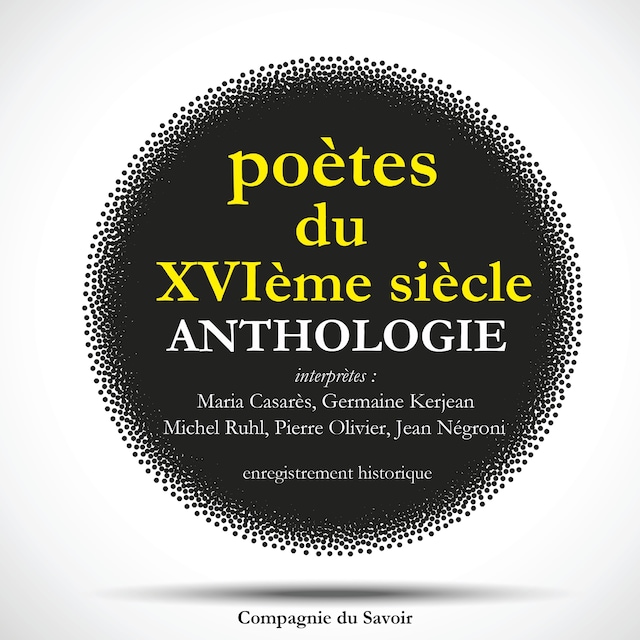 Portada de libro para Poètes du XVIeme siècle, anthologie