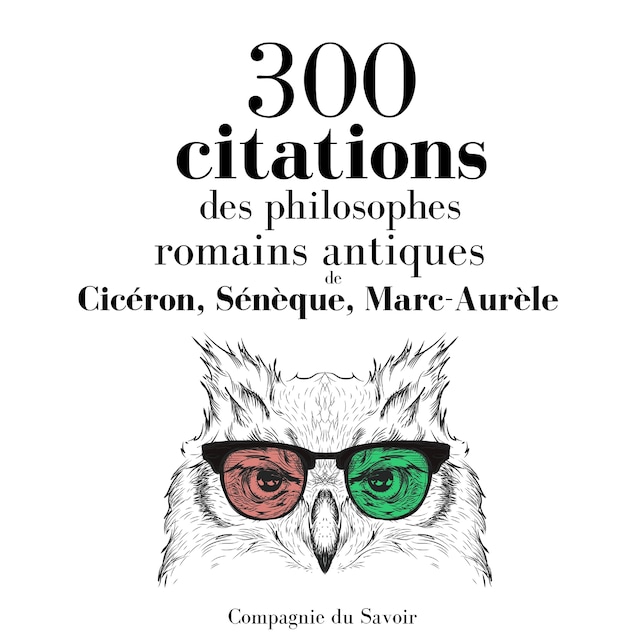 Couverture de livre pour 300 citations des philosophes romains antiques