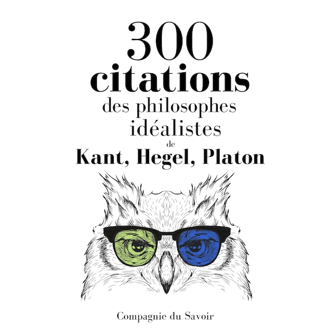 Kirjankansi teokselle 300 citations des philosophes idéalistes