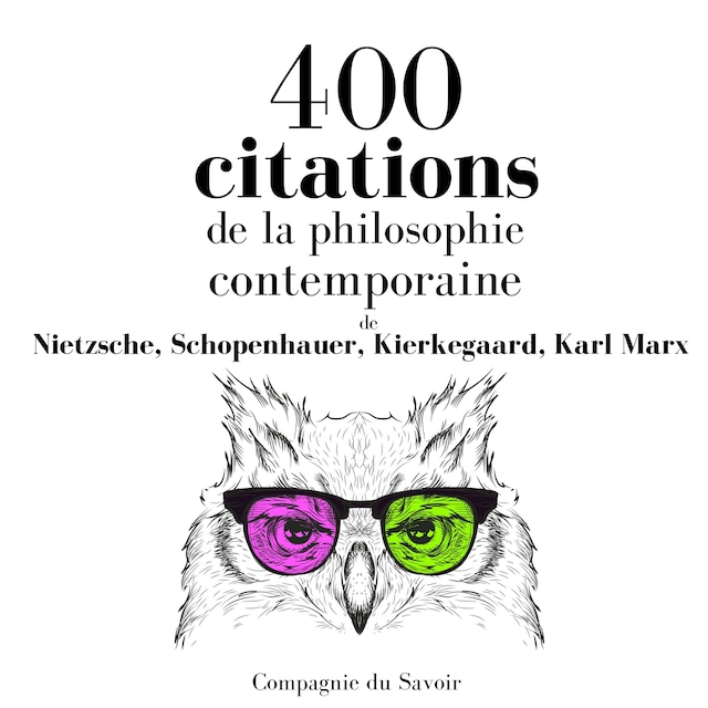 Portada de libro para 400 citations de la philosophie contemporaine