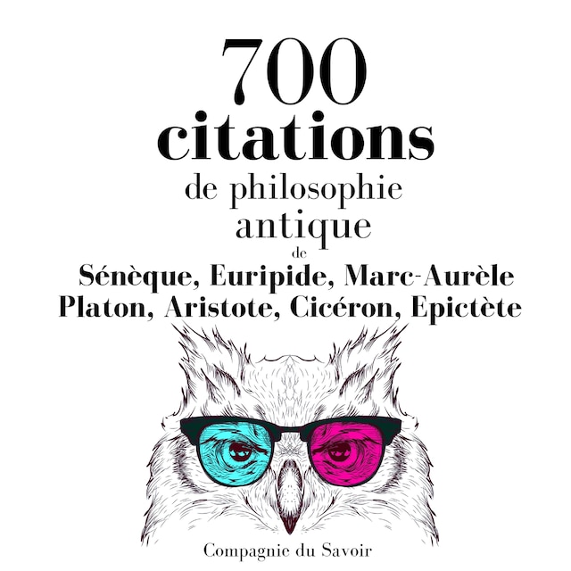 Couverture de livre pour 700 citations de philosophie antique