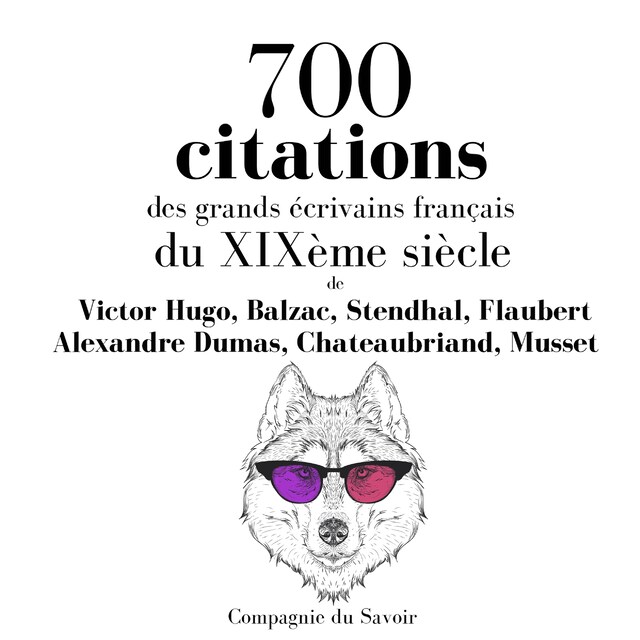 Boekomslag van 700 citations des grands écrivains français du XIXème siècle