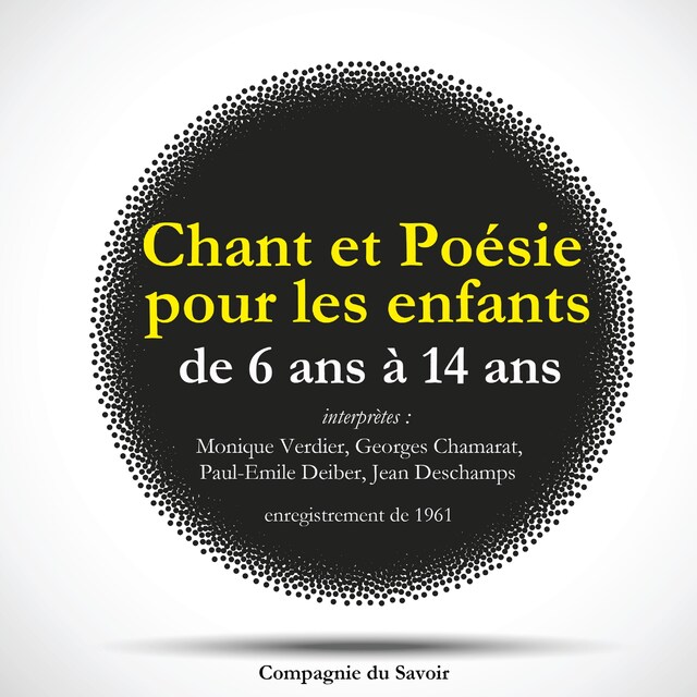 Book cover for Chant et Poésie pour les enfants de 6 ans à 14 ans